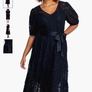 Estelle Lakeside Lace Midi Dress (Plus Size) 2X
